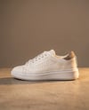 Johan Model Hakiki Deri El Yapımı Beyaz Deri Sneaker Ayakkabı