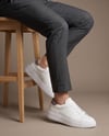 Johan Model Hakiki Deri El Yapımı Beyaz Deri Sneaker Ayakkabı