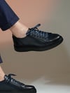 Laura Model Hakiki Deri El Yapımı Lacivert Sneaker Ayakkabı 