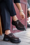Liam Model Hakiki Deri El Yapımı Kahverengi Casual Ayakkabı 