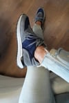 Parmenion Model Erkek Hakiki Deri Lacivert Sneaker 