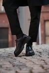 Robin Model Hakiki Deri El Yapımı Siyah Casual Ayakkabı