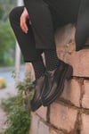 Robin Model Hakiki Deri El Yapımı Siyah Casual Ayakkabı