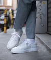 Saka Model Hakiki Deri El Yapımı Beyaz Deri Sneaker Ayakkabı