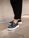 Seren Model Hakiki Deri El Yapımı Siyah Loafer Ayakkabı