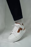 Steve Model Hakiki Deri El Yapımı Beyaz Sneaker Ayakkabı 