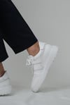 Strauss Model Hakiki Deri El Yapımı Erkek Beyaz Sneaker
