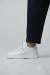 Strauss Model Hakiki Deri El Yapımı Erkek Beyaz Sneaker
