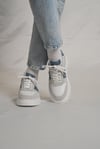 Strauss Model Hakiki Deri El Yapımı Erkek Beyaz - Lacivert Sneaker