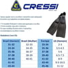 Cressi Clio Dalış Paleti Siyah 47-48