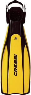 Cressi Pro Light Palet, Tüplü Dalış, Derin Dalış, Yüksek Performans Palet Sarı/Siyah M-L (41-44)