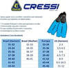 Cressi Rondinella Palet - Mavi - 35-36