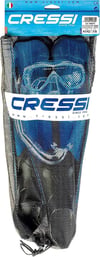 Cressi Rondinella Set Serbest Dalış ve Şnorkelle Yüzme Mavi 39-40