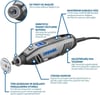 Dremel 4250 Çok Amaçlı El Motoru 175 W, 6 Bağlantı Parçal 128 Aksesuarlı