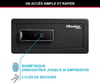 Master Lock LX110BEURHRO Biyometrik Kasa Parmak İzli, Siyah, 19,5 x 43 x 37 cm