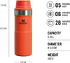 Stanley Klasik Trigger-Action Seyahat Bardağı 0.35 Lt Mercan
