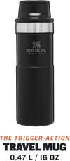 Stanley Klasik Trigger Action Seyahat Bardağı 0.47 Lt Siyah