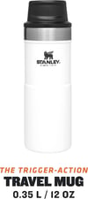Stanley Klasik Trigger-Action Termos Bardak 0.35 LT Beyaz