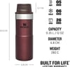 Stanley Klasik Trigger Action Termos Bardak 0.35 lt Bordo
