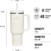 Stanley Quencher Pipetli Termos Bardak 1.18 Lt Krem