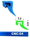 Contacall Cnc Kızak Fitili İthal Tip Cnc Contası 5 Metre Siyah