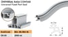 Contacall Kalın fitil PVC Kapı Pencere Contası Pvc Doğrama Fitili Kalın Model 7mm 25 Metre Gri