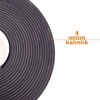 Contacall Kapı Pencere İzolasyon Bandı Yapışkan Sünger 4 mm Kalınlık 40 mm Genişlik 10 Metre Uzunluk / EPDM-4*40