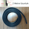 Contacall Ön Cam Dış Panel Mühür Fitili Ön Kaput Su Engelleyici Fitil 2 Metre Siyah Renk