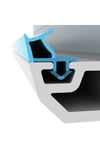 Contacall Pimapen Kapı Pencere Contası Pvc Doğrama Fitili 20 Metre Gri Pimapen, Fıratpen, Egepen, Winsa