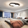 Ø60CM SİYAH YUVARLAK İÇİ ÇİFT YUVARLAK LED TAVAN LAMBASI,AVİZE,MODERN AYDINLATMA,3 IŞIK RENGİ,KUMANDALI