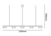 5 SPOTLU LED LAMBA,SARKIT AVİZE,MODERN AYDINLATMA,DEKORATİF IŞIK