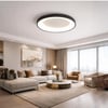 KUMANDALI LED AYDINLATMA BEYAZ PCB'Lİ ÇEMBER TAVAN LAMBASI,MODERN AVİZE