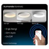 KUMANDALI LED AYDINLATMA BEYAZ PCB'Lİ ÇEMBER TAVAN LAMBASI,MODERN AVİZE