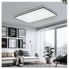SİYAH DİKDÖRTGEN DIŞA IŞIK LED TAVAN LAMBASI,MODERN AYDINLATMA,AVİZE