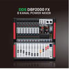 DDS D–8P2000 FX Power Mixer Amplifier