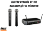Electro Dynamic DY-102 Kablosuz Çift El Mikrofon