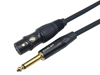 S.WIELER SMX-3M XLR Dişi - 6,3 mm Mono Jak Sinyal Kablosu 3 Metre