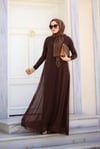 BAHAR ELBİSE KAHVERENGİ