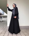 Balon Kol Elbise Siyah