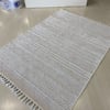 Meridyen Serisi 4804 Beyaz Şönil Kilim Yıkanabilir