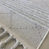 Meridyen Serisi 4804 Beyaz Şönil Kilim Yıkanabilir