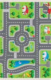 Yol Temalı Baskı Halı (Makinede Yıkanabilir-Kaymaz Taban)İstediğiniz Ölçüde Yapılır