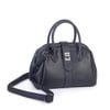  Nas Bag Kadın  Mini Boy Klipsli El ve Postacı Çantası Siyah Golf (20x13 cm)