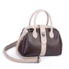  Nas Bag Kadın  Mini Boy Klipsli El ve Postacı Çantası Kahve Kum Victoria (20x13 cm)