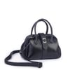  Nas Bag Kadın  Mini Boy Klipsli El ve Postacı Çantası Siyah Victoria (20x13 cm)