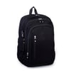 Nas Bag Unisex  Büyük Boy Hafif  Çok Gözlü Okul Sırt Çantası (en :30 cm boy:44 cm) Siyah