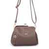 Nas Bag Burslu Klipsli Vintage Omuz ve Çapraz Çanta (23x20 cm ebatlarındadır) Vizon Victoria