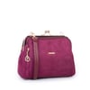Nas Bag Burslu Klipsli Vintage Omuz ve Çapraz Çanta (23x20 cm ebatlarındadır) Bordo Süet