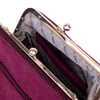 Nas Bag Burslu Klipsli Vintage Omuz ve Çapraz Çanta (23x20 cm ebatlarındadır) Bordo Süet