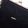 Nas Bag Burslu Klipsli Vintage Omuz ve Çapraz Çanta (23x20 cm ebatlarındadır) Siyah Süet